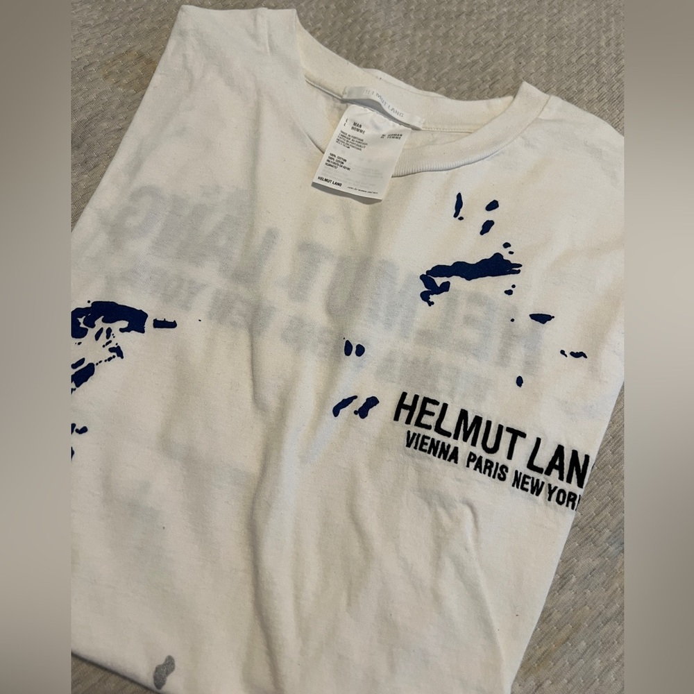 Helmut Lang single stitch painter tee
